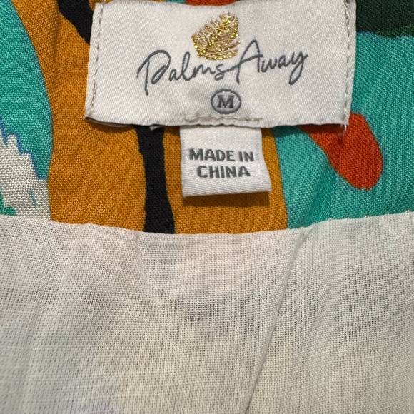 Red Dress Boutique Palms Away Tropical Print M - Picture 2 of 4